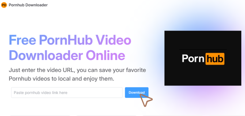 Paste the URL into the Pornhub Downloader